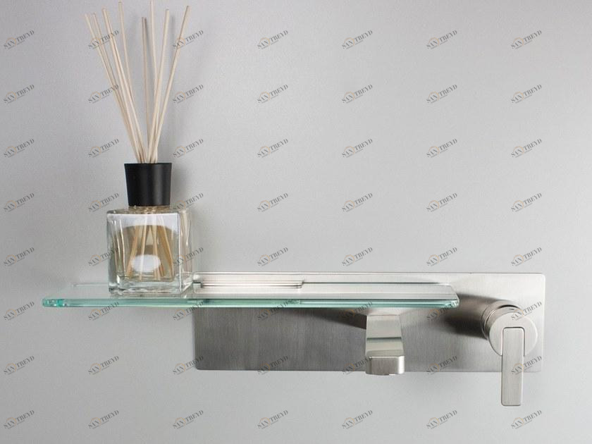 Super Inox Смеситель однорычажный со стеклянной полкой Exo 0301597x