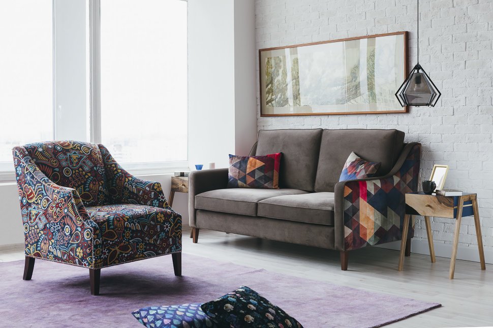 Диван Triangle прямой коричневый ICON DESIGNE TRIANGLE 096827 Коричневый  - Вид №6