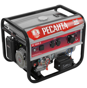Электрогенератор   бензиновый Ресанта БГ 8000 Э 8160749