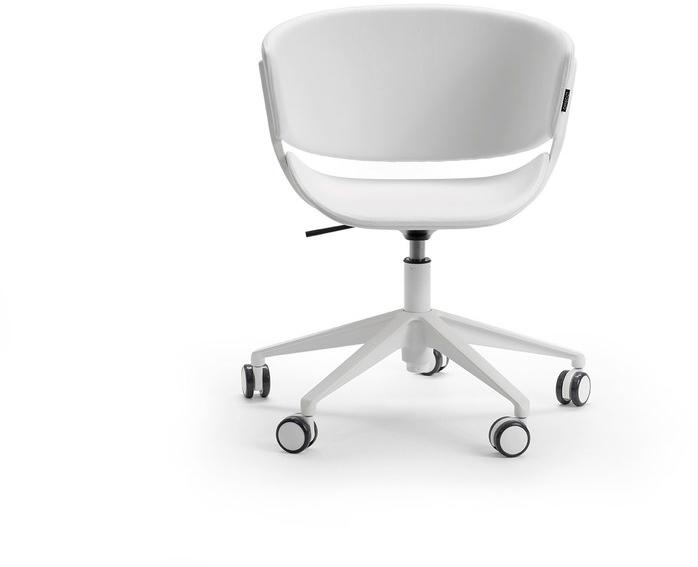 Offecct Кожаное вращающееся кресло с 5 спицами и колесами Phoenix sun-id-1445749 - Вид №1