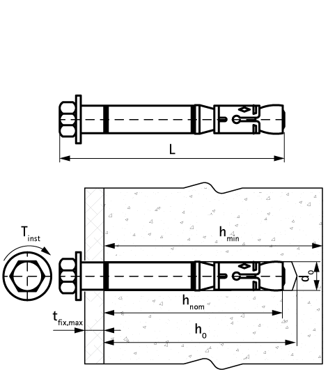 609832120 WHA1H Анкер для высоких нагрузок анкер максимальной производительности для применения в бетоне с трещинами и при сейсмических воздействиях walraven  - Вид №1