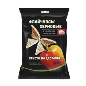 Флайчипсы зерновые с паприкой и чесноком 40 г