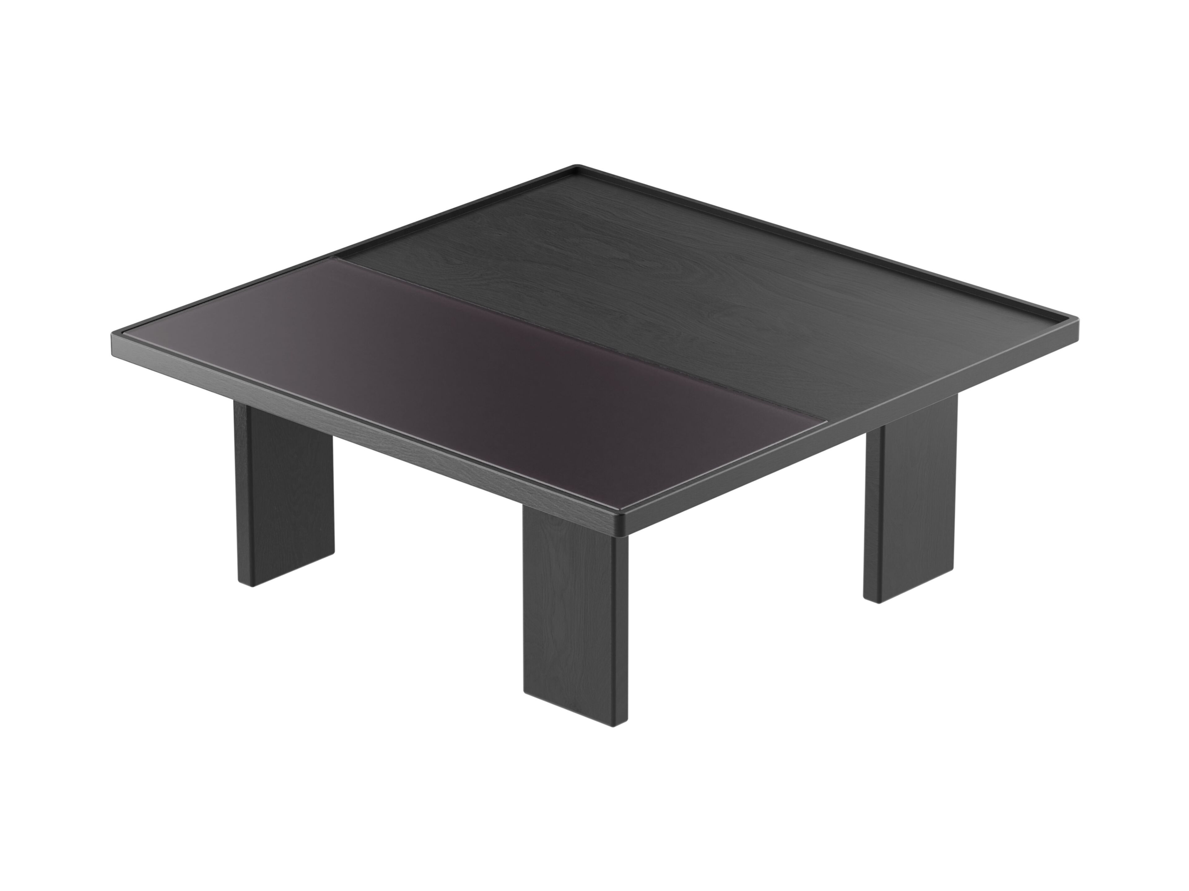 Квадратный журнальный столик из дерева и стекла Noah Living Piet ARCH-00138054 - Вид №15