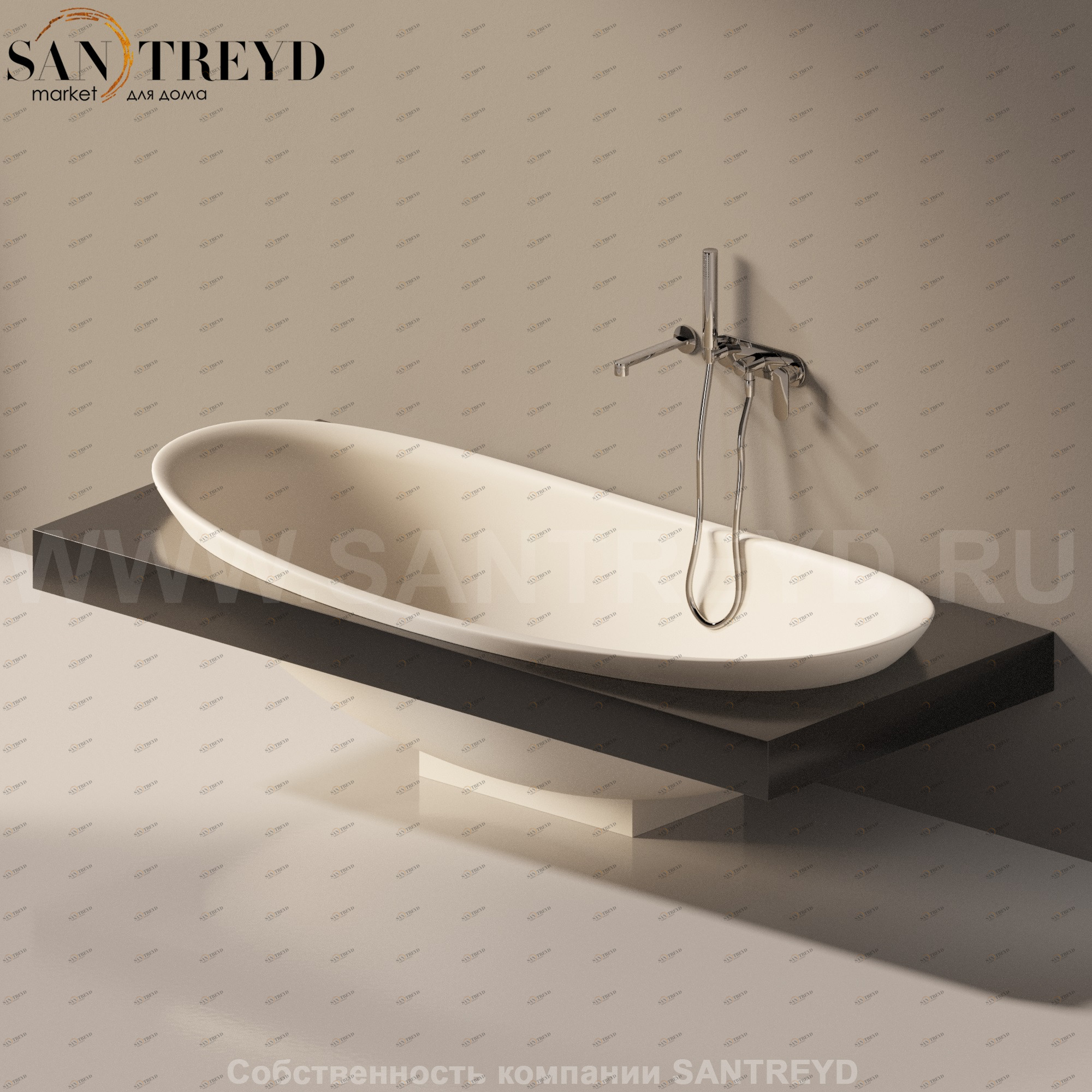 Flaminia IO e SI Ванна встроенная 193 см бежевая IOeSI84.9003 Ceramica Flaminia