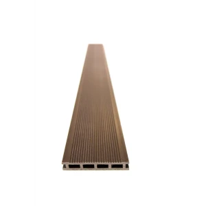 91354089 Террасная доска ДПК Multideck цвет венге 1500x140x22мм двусторонний вельвет/структура дерева 0.42м² 2шт STLM-1331862