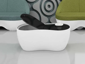 Tuna Ofis Овальный журнальный столик с вещевым ящиком Streem