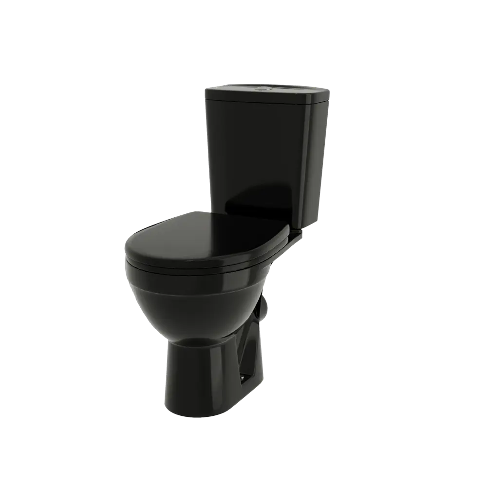 Унитаз-компакт ROSA Фрегат с микролифтом и двойным смывом в черном цвете 89432836 STLM-1563427