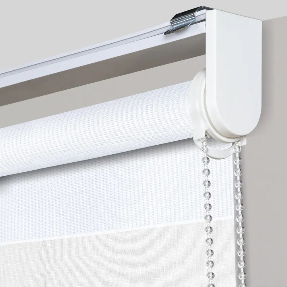 Рулонная штора день-ночь MIAMOZA Москва 160×175 см белая 89411428 STLM-1573458 - Вид №1