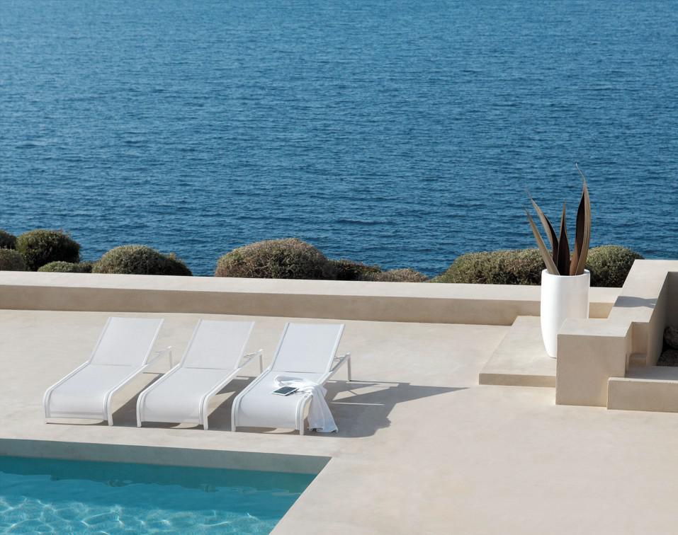 MNST188 Шезлонг лава текстиль черный Manutti Latona - Вид №2