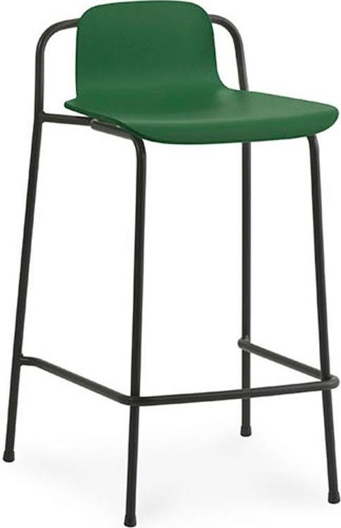 601794 Барный стул 65 см, черный, стальной, зеленый, Normann Copenhagen Studio