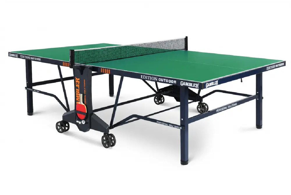 90588213 Теннисный стол Gambler Edition Outdoor Green 274 - 274 см х 152.5 см х 76 см ЛДСП зеленый STLM-0960752