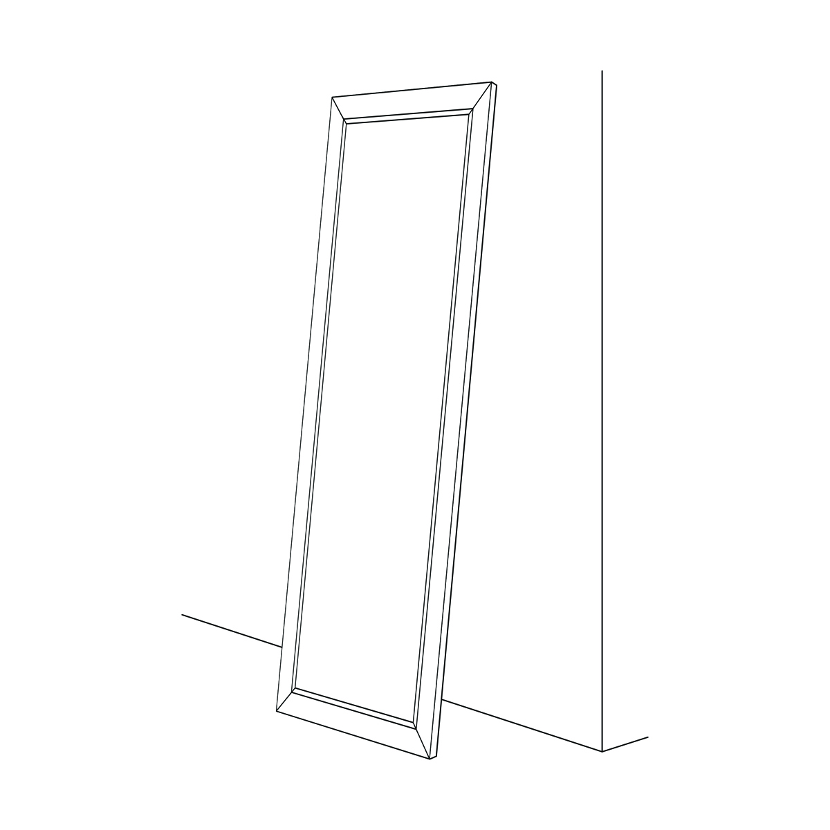 BY 6110 Зеркало напольное с фацетом в багетной раме - старый гипс 82 mm EVOFORM Exclusive floor - Вид №6