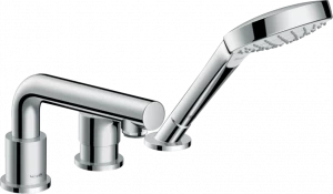 72417000 Talis S Смеситель для ванны на край, 3 отверстия, однорычажный, Hansgrohe