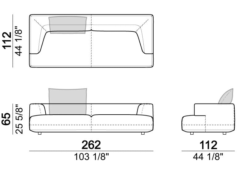 2-местный тканевый диван Arketipo Starman ARCH-00105996 - Вид №4