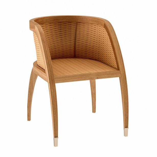 ASTELLO Садовый стул из тика с подлокотниками Coquelicot Cl.sf1.s1 - Вид №1