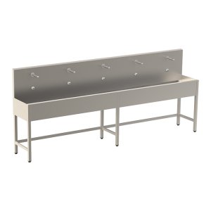 93531 Нержавеющий желоб на ножках с интегрированной электроникой (5 шт.), длина 3000 мм, 24 В пост. SANELA