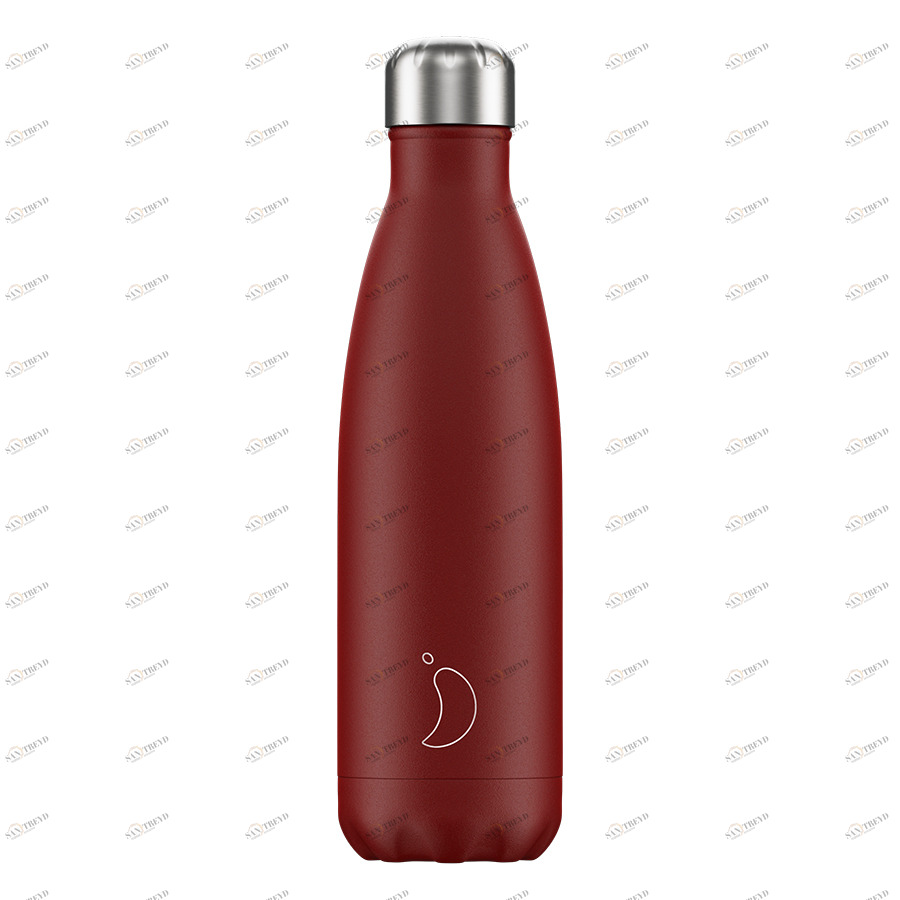 Термос 500 мл красный Matte Red CHILLY'S BOTTLES ДИЗАЙНЕРСКИЕ 00-3947996 Красный 