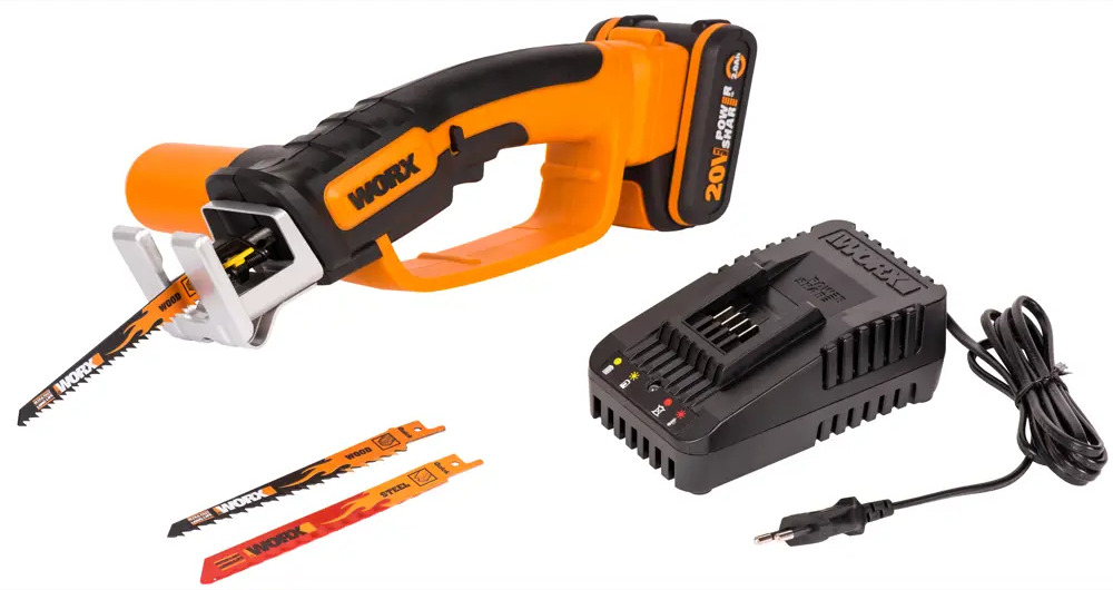 Аккумуляторная сабельная пила WORX WP892E с быстрой сменой оснастки 83739373