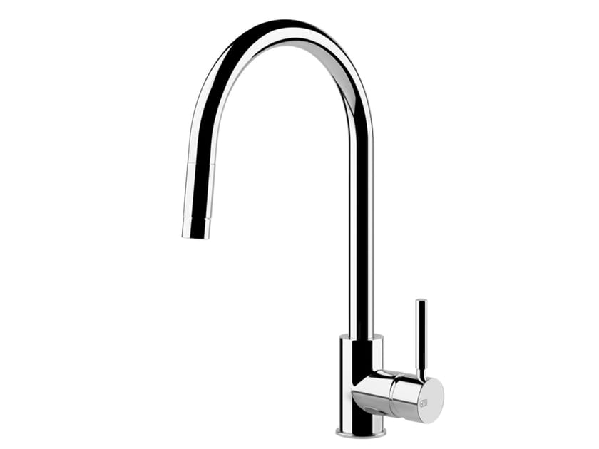 Смеситель для кухни из латуни со съемным ручным душем Gessi Neutron ARCH-00129815