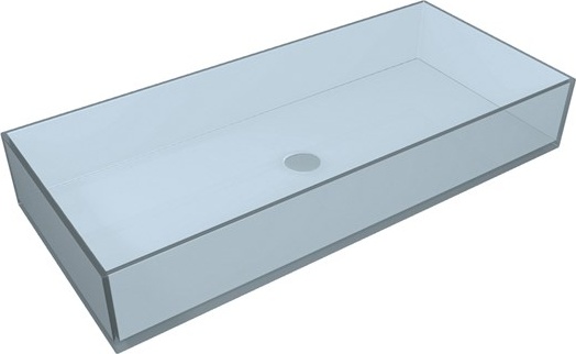 GLLA80 Накладная раковина на столешницу GSG CERAMIC GLASS