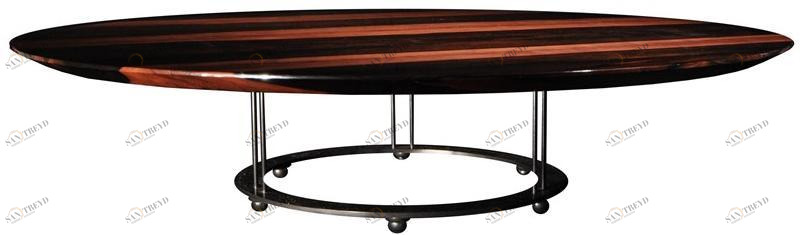 Garbarino Низкий круглый журнальный столик Aureola Aur cf3 