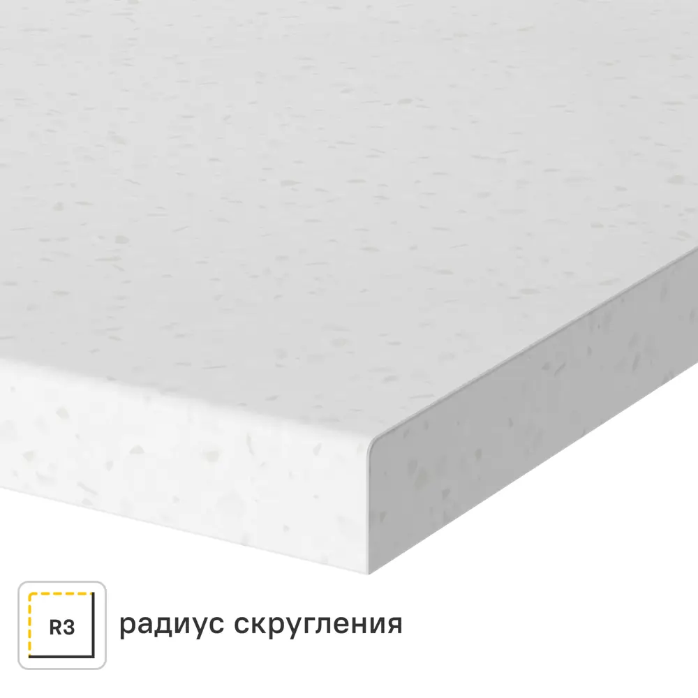 Столешница Арктик 120x60x2 см искусственный камень цвет белый Santreyd STLM-2201814