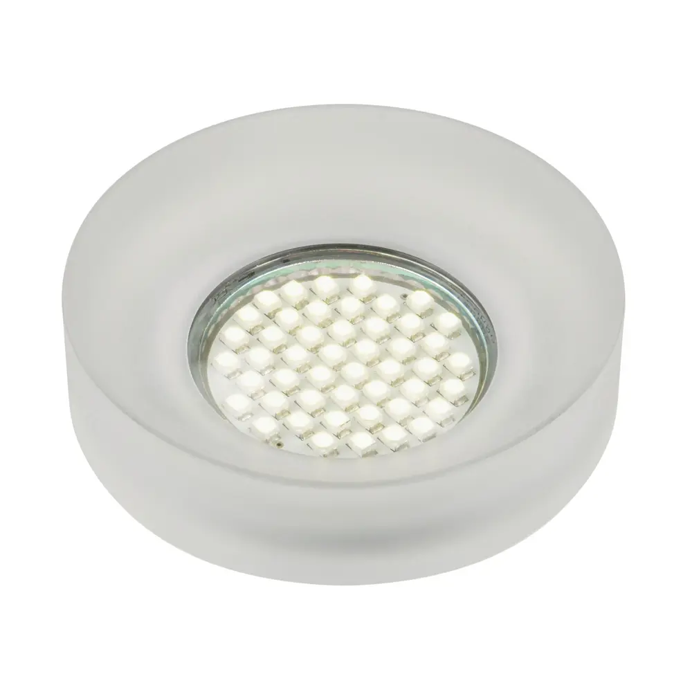 Светильник точечный встраиваемый DLS-N101 с LED-подсветкой под отверстие 65 мм, 1.7 м², цвет прозрачный Fametto STLM-2178942