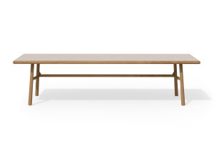 Прямоугольный стол из тикового дерева с керамической столешницей