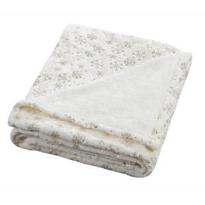 Плед Snow 150x200 см велсофт цвет белый 84547856 STLM-2068077