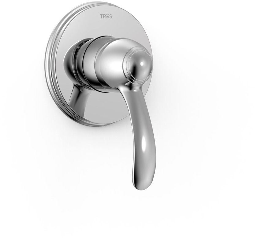 1-ходовой скрытый смеситель для душа TRES CLASIC с одной ручкой -24217701 TRES