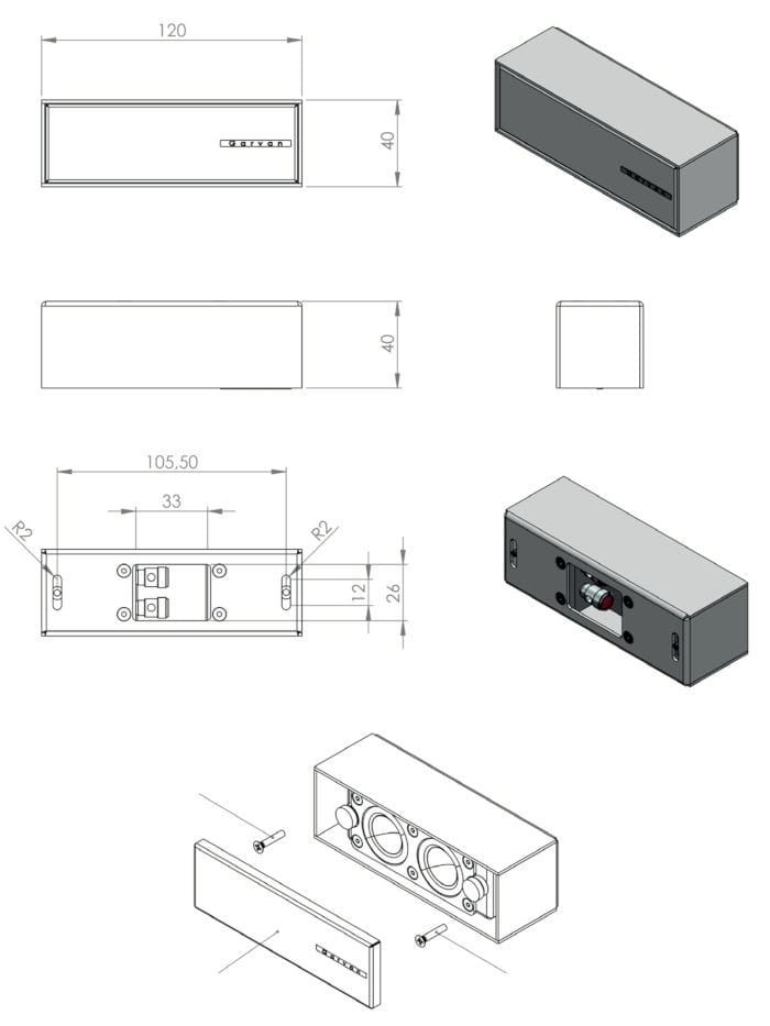Портативный стальной акустический диффузор Garvan Acoustic хор ARCH-00044379 - Вид №3