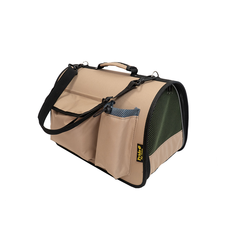 ПР0057533 Переноска для животных Вояж, бежевая 50x31x30см Pride 