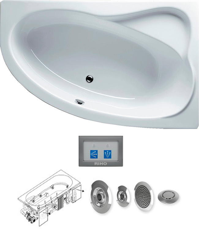 BA6300500000000_top1 Гидромассажная ванна Riho Lyra Santreyd - Вид №6