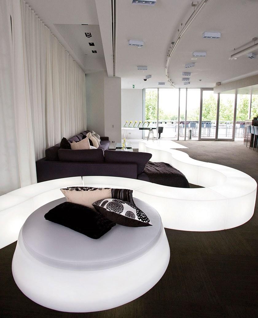 SLIDE Круглый светящийся пуф из полиэтилена sun-id-1379791 - Вид №2