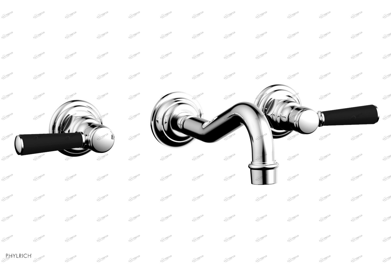 Комплект и ручки HENRI Phylrich  161-13-026X040 Хромированный 