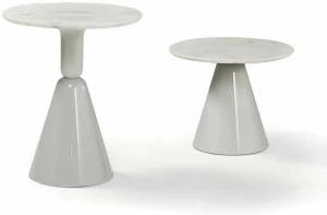 Sancal Высокий круглый мраморный журнальный столик Pion