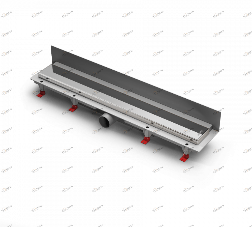 Водоотводящий желоб ALPEN Klasic/Floor ALP-850KN2 к стене с рамкой 