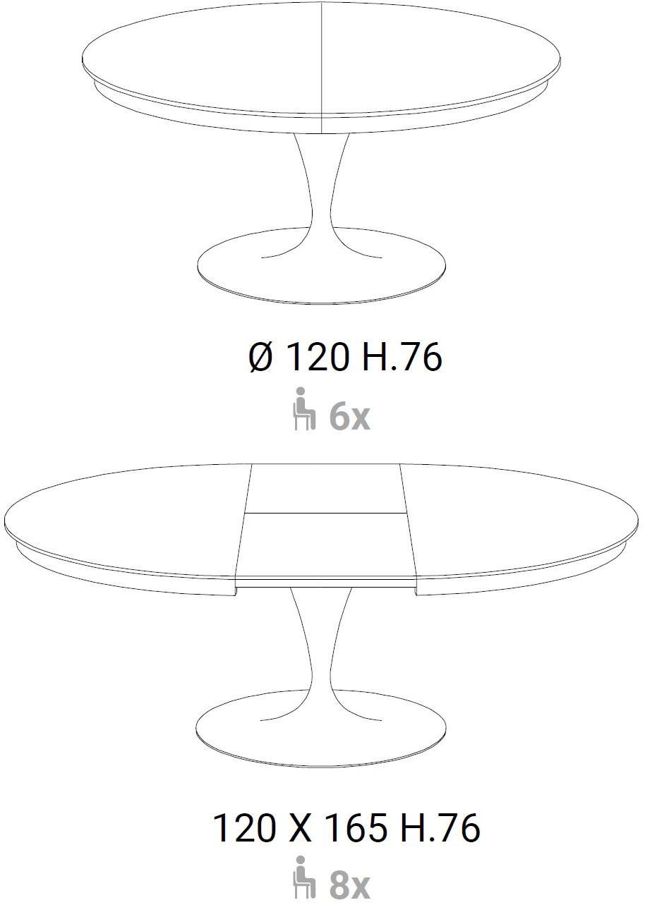 Ozzio Italia Круглый деревянный стол  T315  - Вид №6