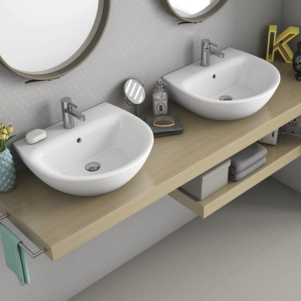 Раковина подвесная 62 Sanitana KAPA / POP ART S10078436200000  - Вид №2