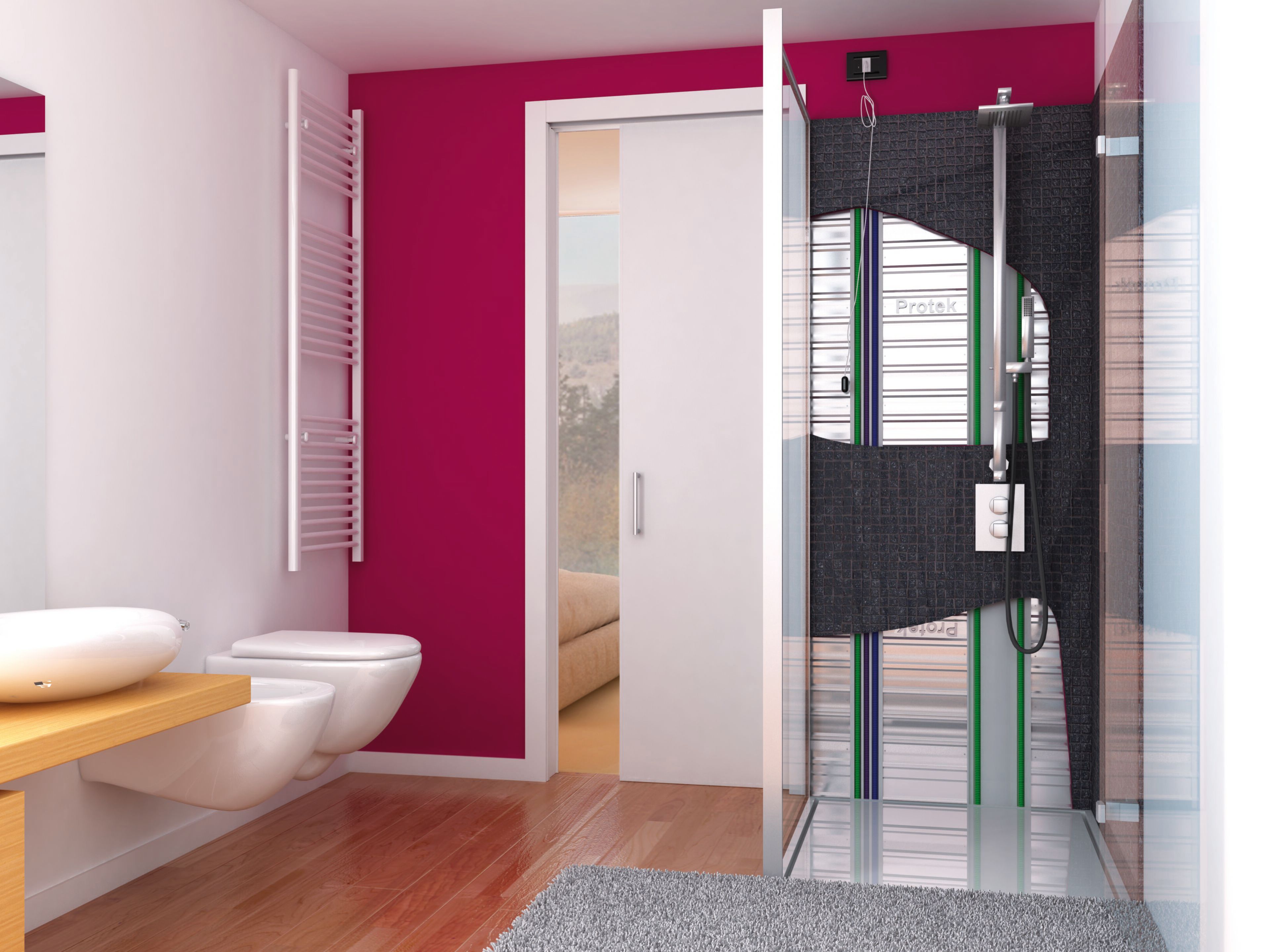 Подрамник для раздвижных дверей с проходом для систем PROTEK® Magic Box® ARCH-00054384