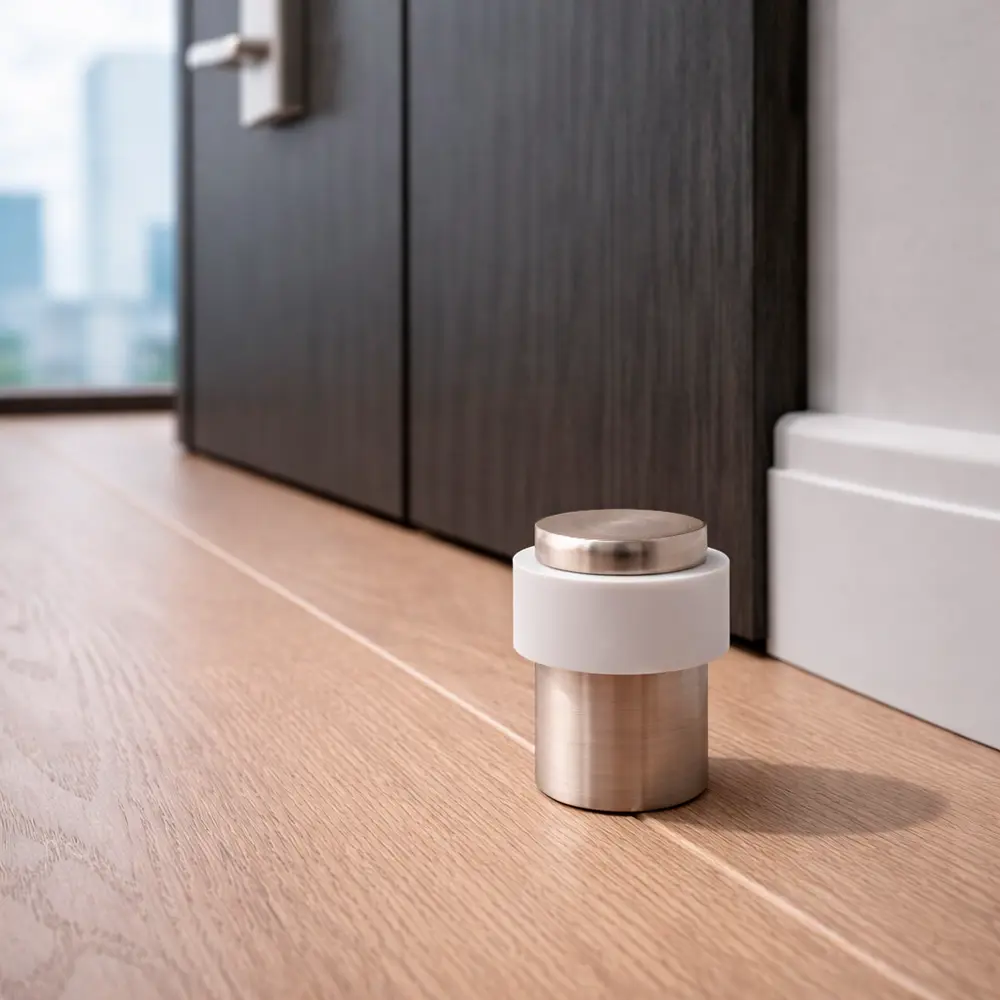 Дверной стопор Apecs DS-0014 ЦАМ цвет никель STLM-2102474 - Вид №3