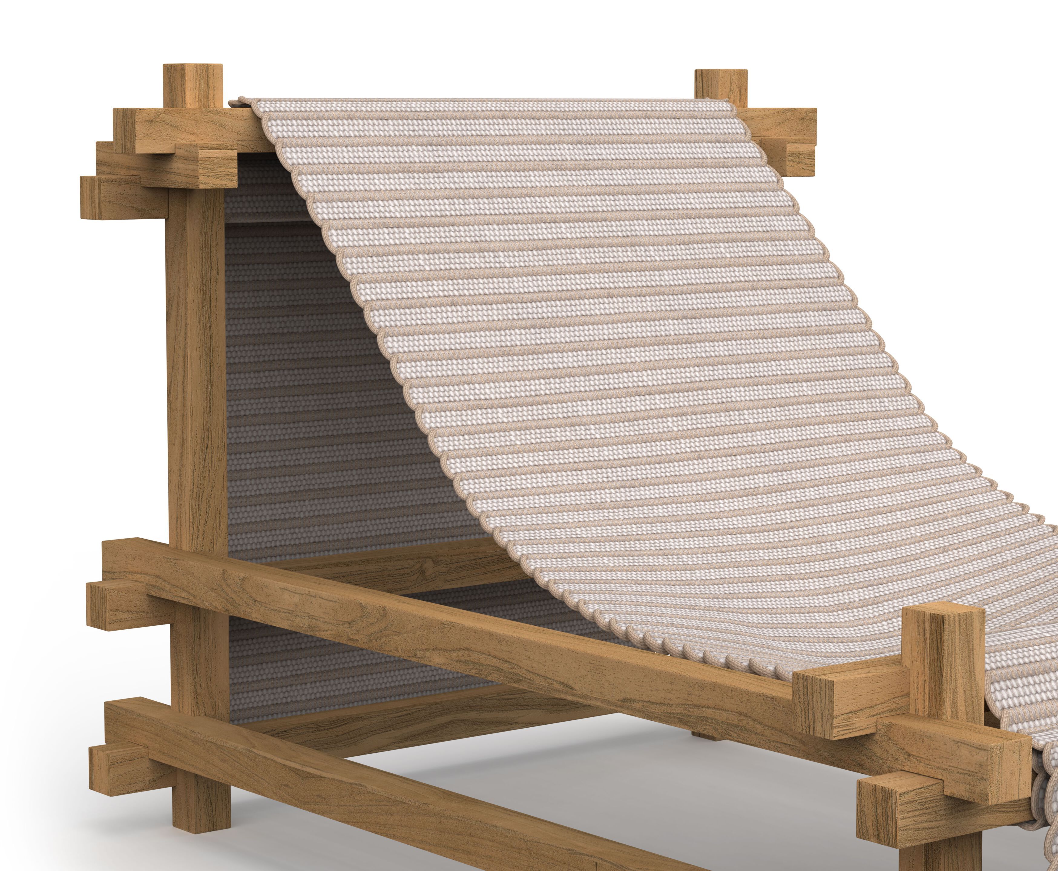 Садовое кресло с подставкой для ног GANDIABLASCO Gandiablasco Edition x Kengo Kuma ARCH-00055045 - Вид №2