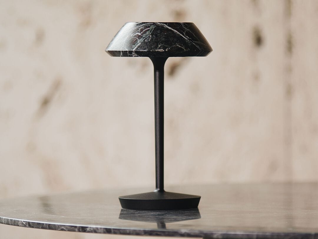 Мраморная перезаряжаемая настольная лампа Maami Home mini FIORE BLACK ARCH-00052965