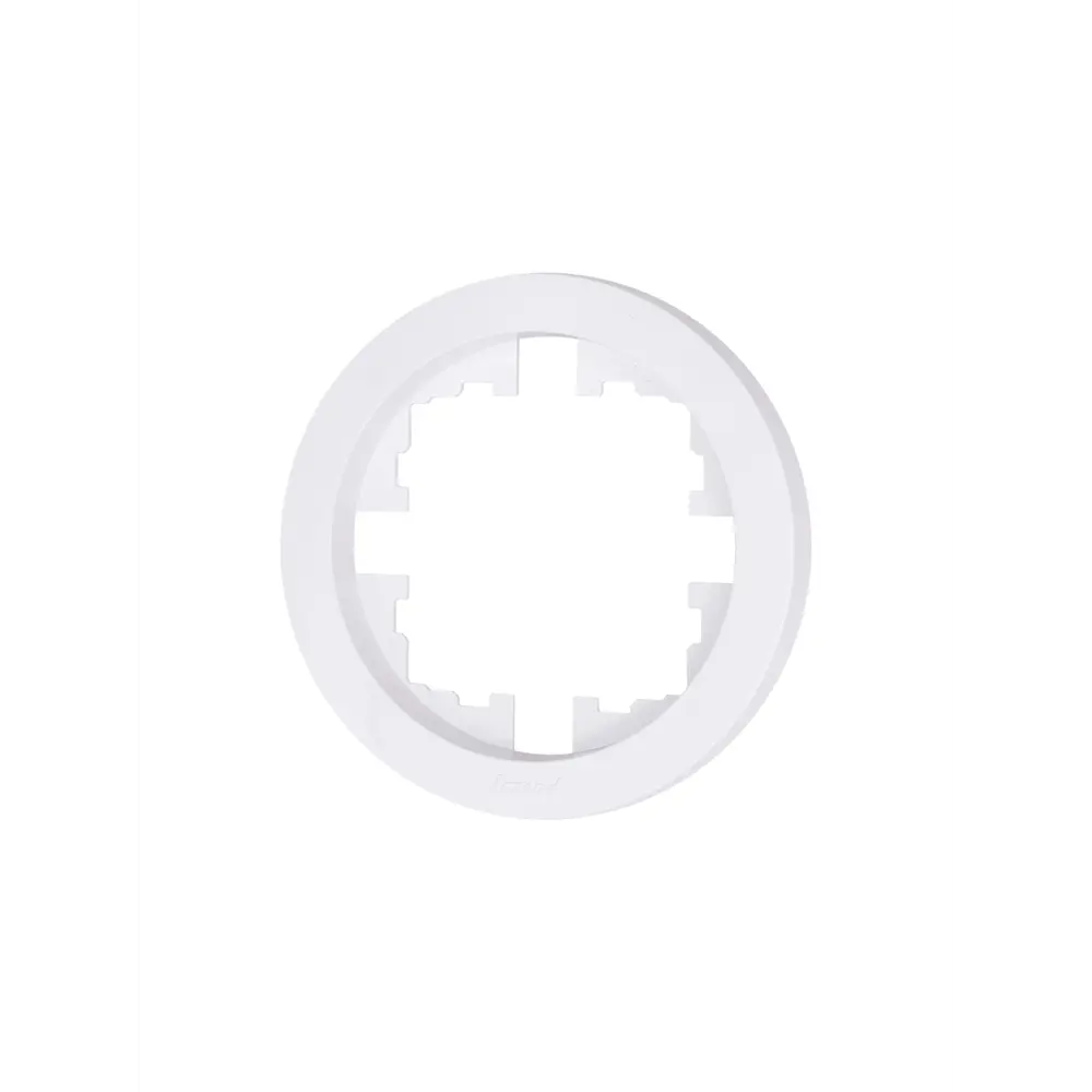 Рамка LEZARD Osen для розеток и выключателей - круглая белая 89424713 STLM-1578604 - Вид №1