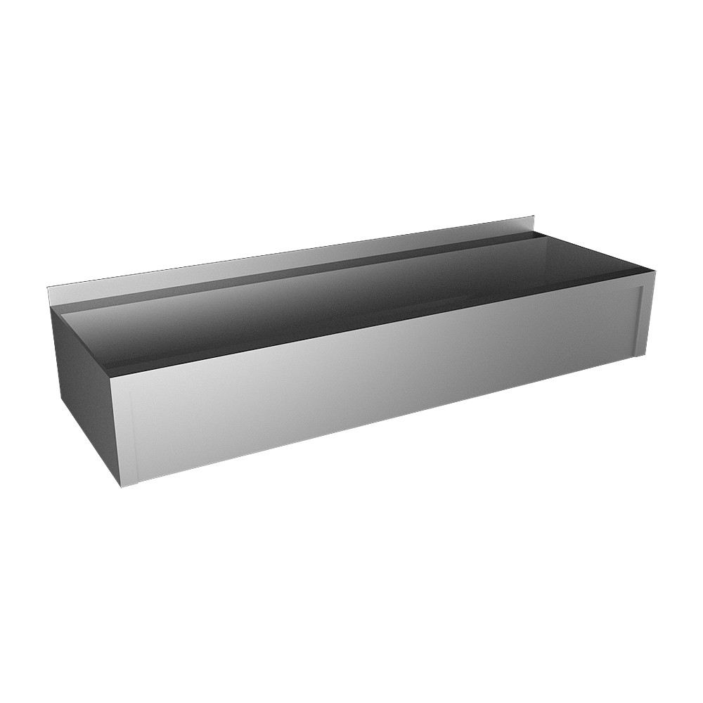 93107 Нержавеющий подвесной желоб с облицовкой, AISI 304, 1250 мм SANELA 