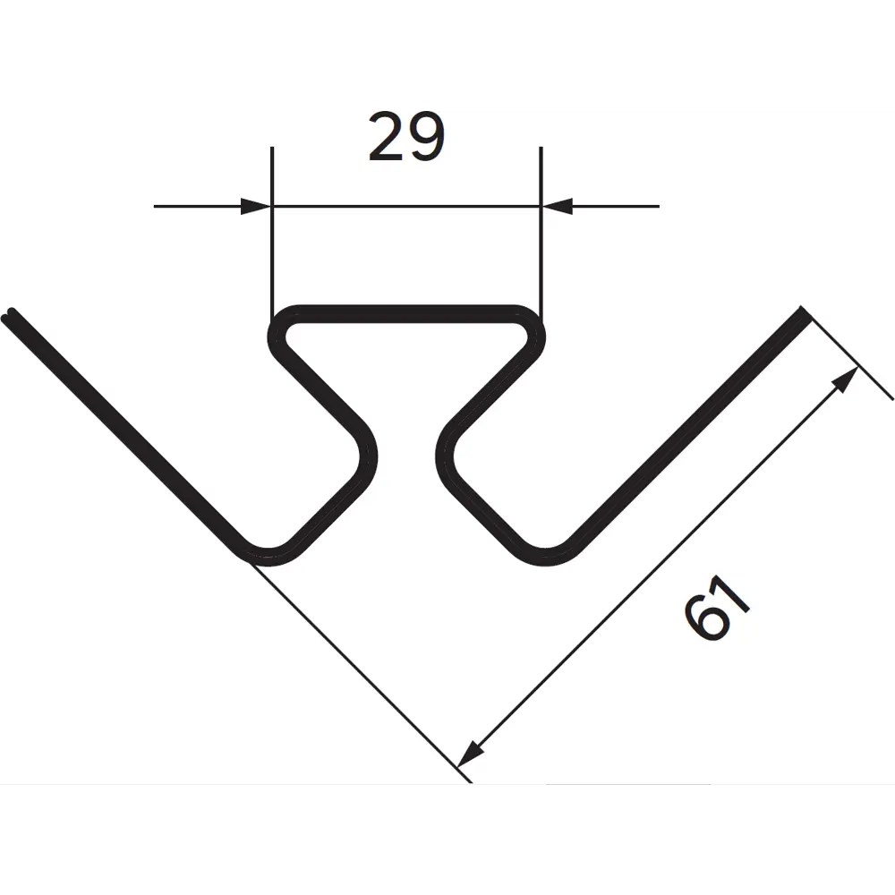 83577597 Угол внутренний Artens 3000 мм цвет коричневый STLM-0041965  - Вид №2
