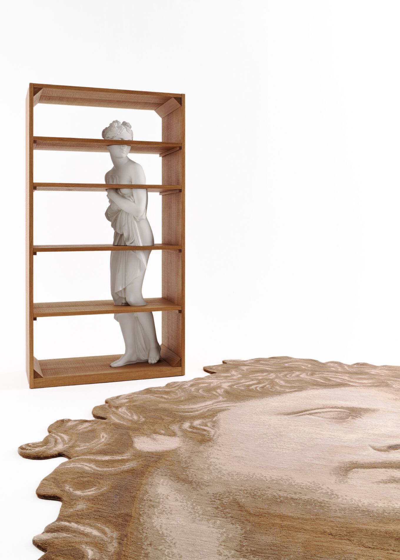 Изогнутый ковер ручной работы Tapis Rouge Miti ARCH-00110663 - Вид №2