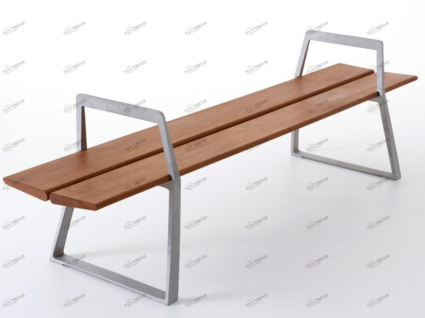 Nola Industrier Скамья из литого под давлением алюминия без спинки sun-id-1368778