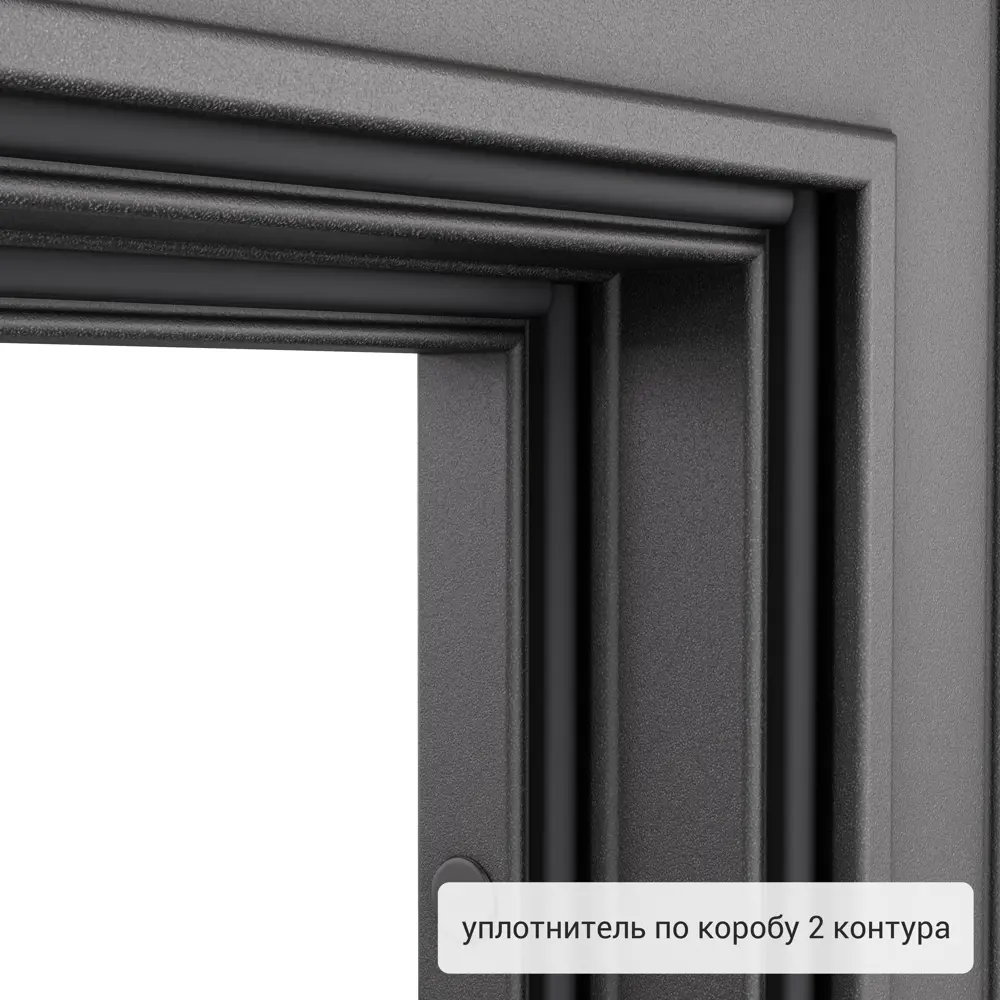 Дверь металлическая Контрол Леона, 880 мм, левая, цвет венге TOREX STLM-2062048 - Вид №7