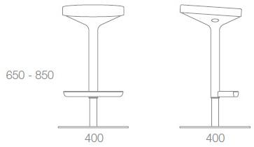 Albaplus Табурет дисковый поворотный с газлифтом Spike sun-id-1383307 - Вид №3